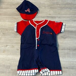 Vintage Atlanta Braves Romper w/ Hat